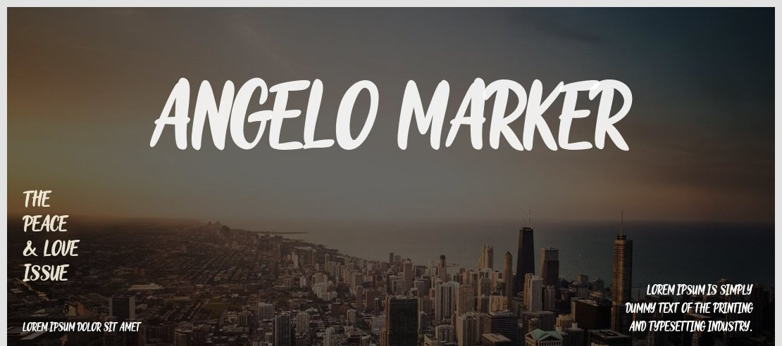 Angelo Marker Font