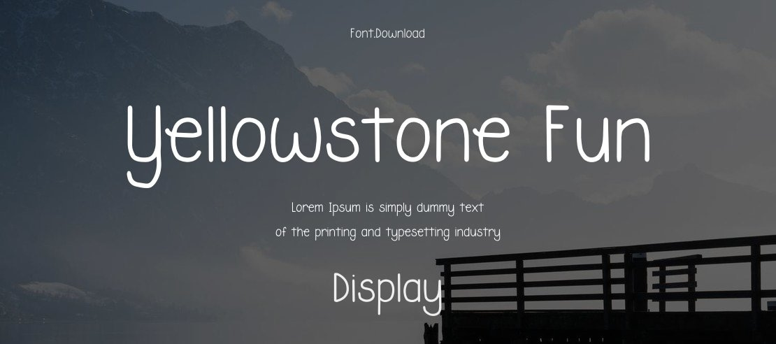 Yellowstone Fun Font Family