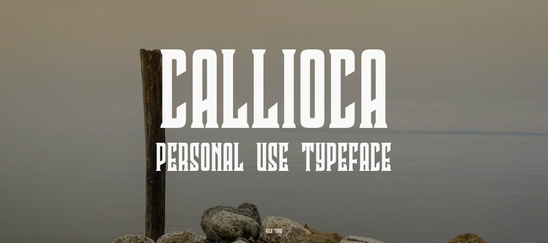 Callioca Personal Use Font