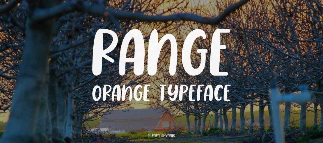 Range Orange Font