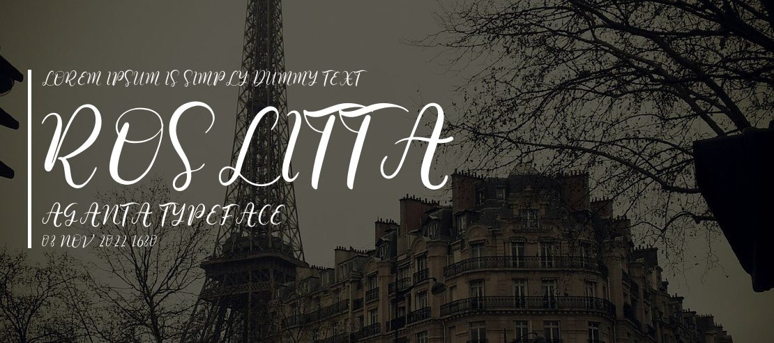 Roslitta Aganta Font