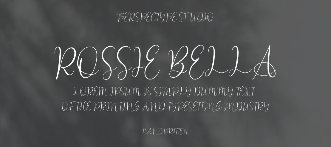 Rossie Bella Font