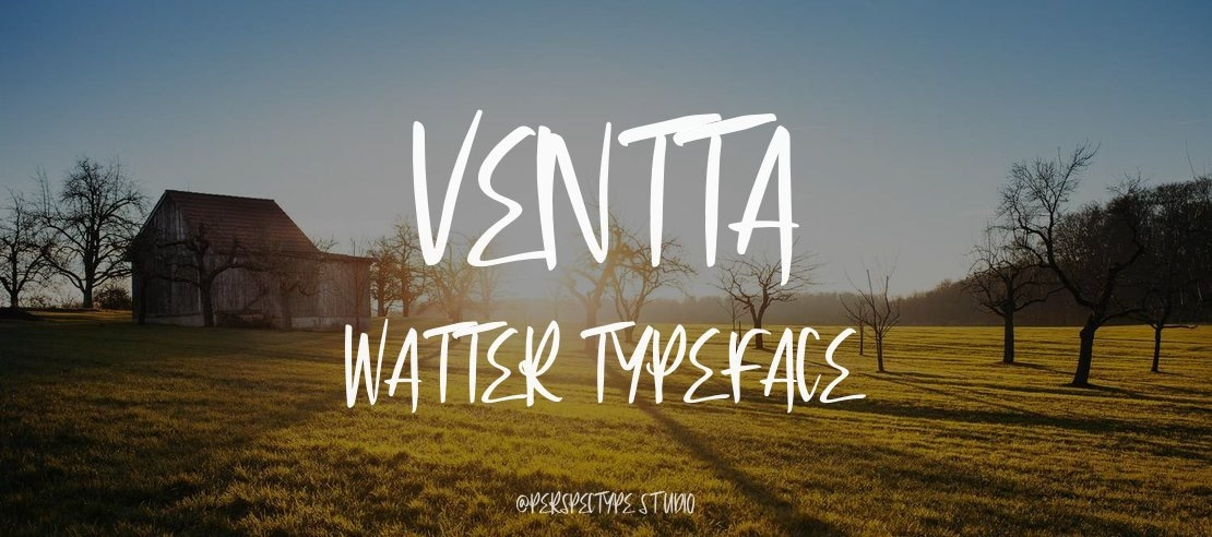 ventta watter Font