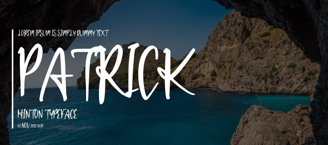 Patrick Hinton Font