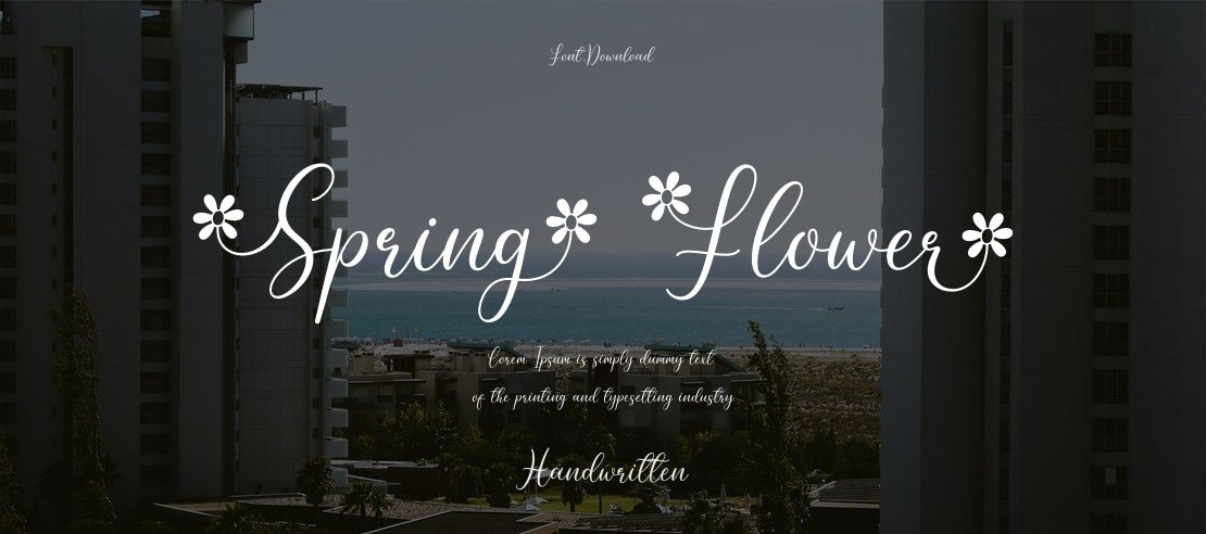 Spring Flower Font