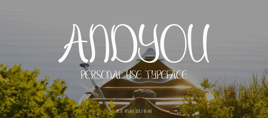 Andyou - Personal Use Font