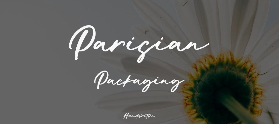 Parisian Packaging Font