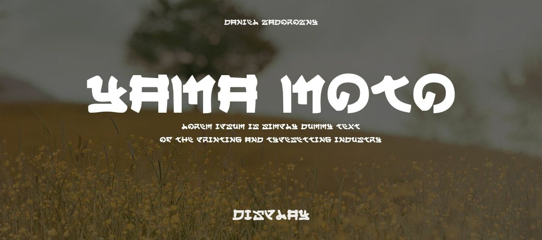 Yama Moto Font Family
