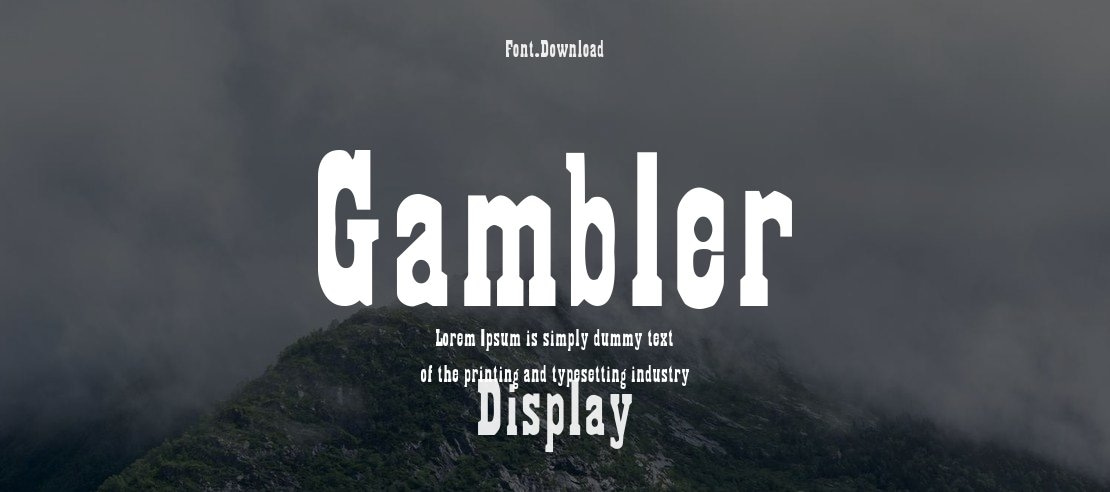 Gambler Font