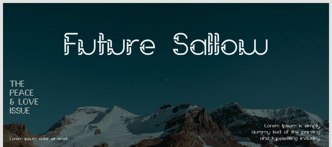 Future Sallow Font