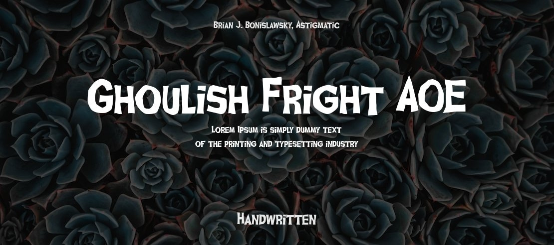 Ghoulish Fright AOE Font