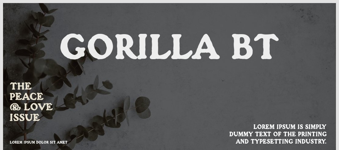 Gorilla BT Font