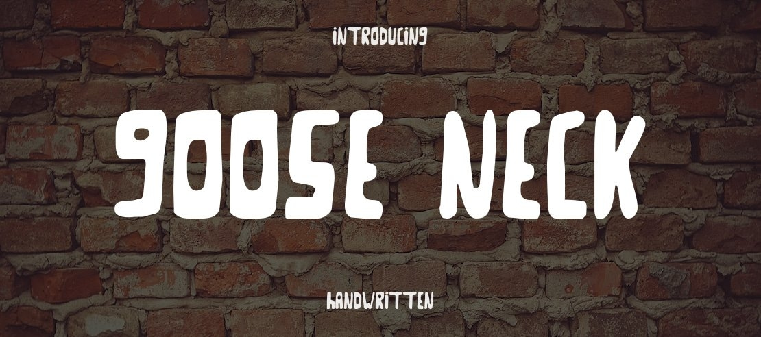 Goose Neck Font