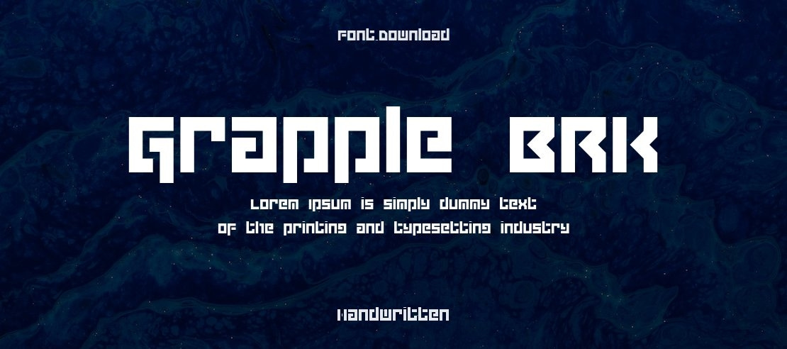 Grapple BRK Font