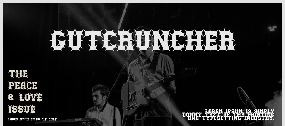 Gutcruncher Font