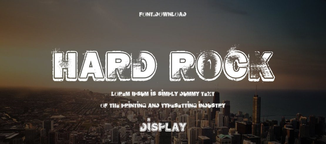 HARD ROCK Font