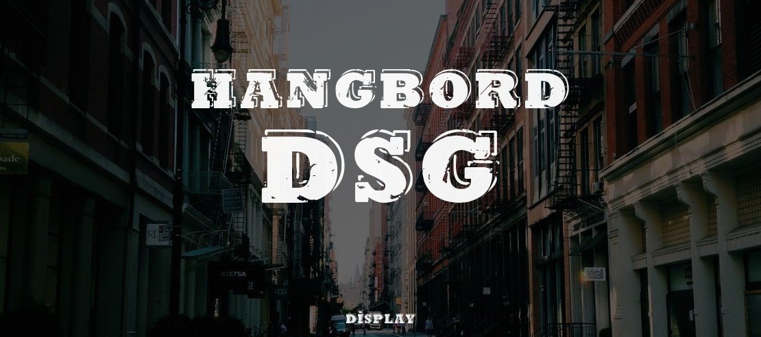 Hangbord DSG Font