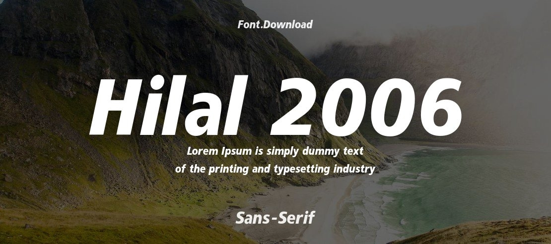 Hilal 2006 Font