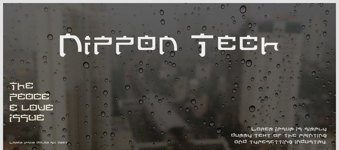 Nippon Tech Font