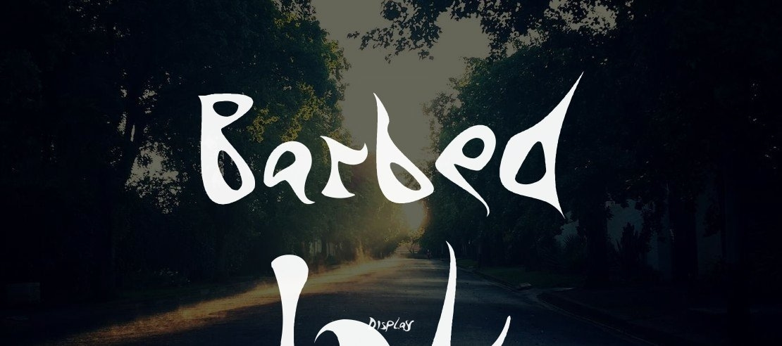 Barbed Ink Font