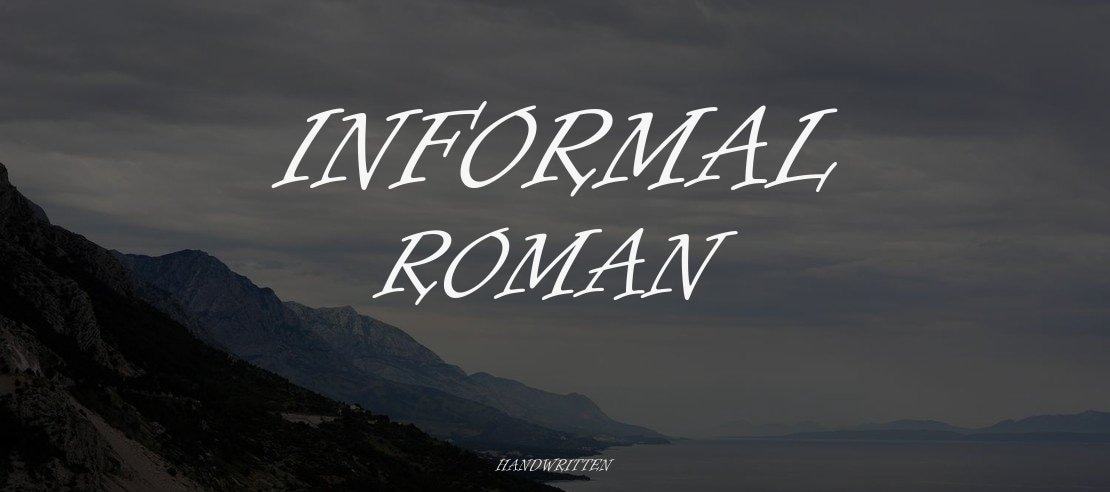 Informal Roman Font