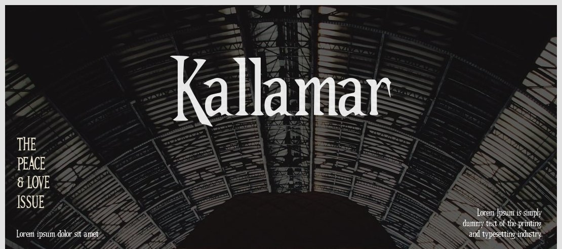 Kallamar Font