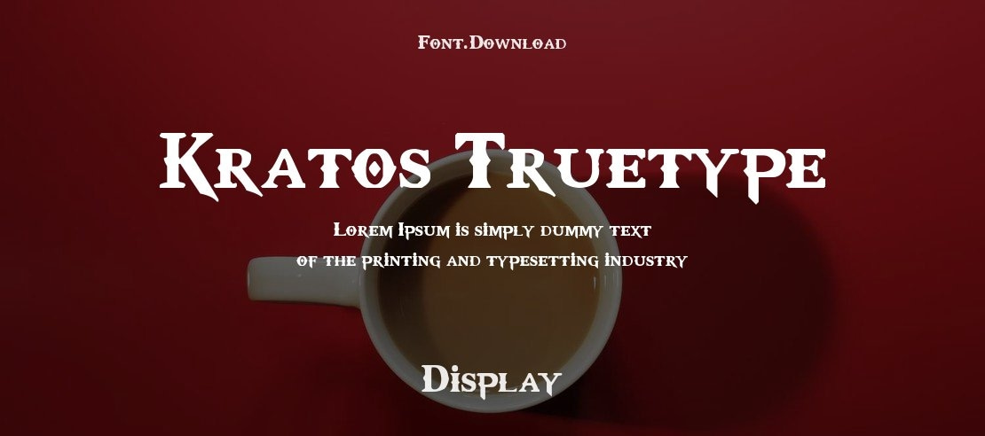 Kratos Truetype Font