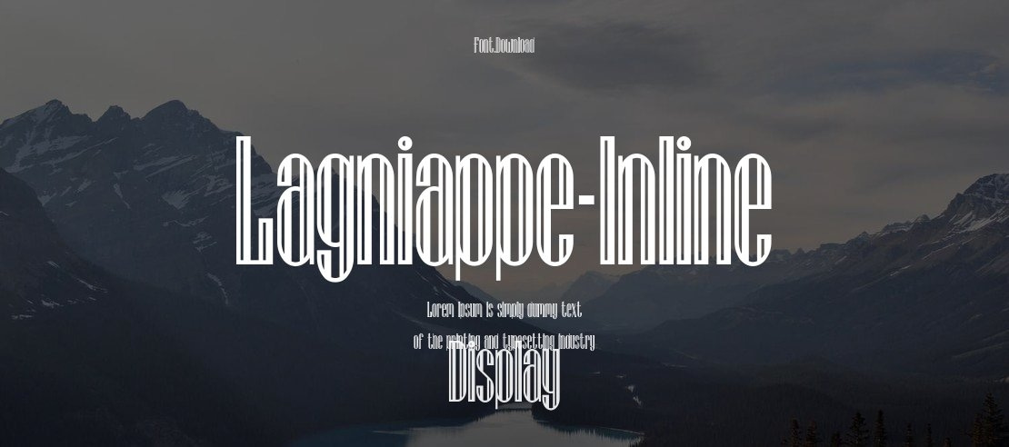 Lagniappe-Inline Font