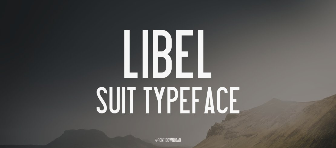 Libel Suit Font