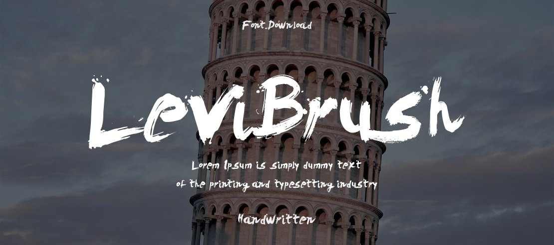 Levi brush hotsell font free download