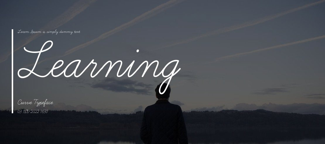 Learning Curve Font