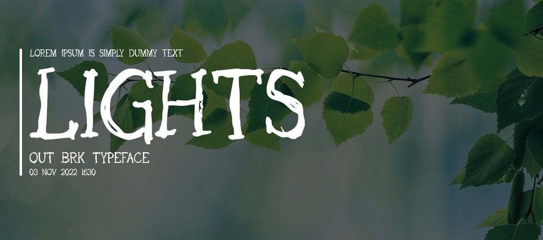 Lights Out BRK Font