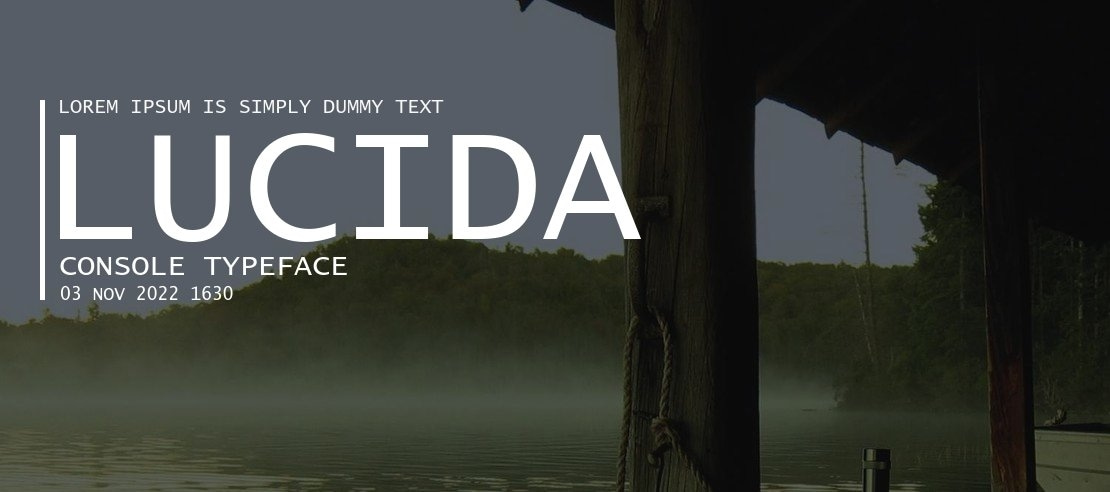 Lucida Console Font