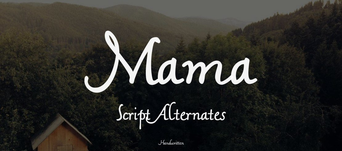 Mama Script Alternates Font