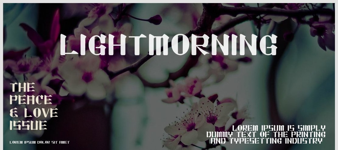 Lightmorning Font