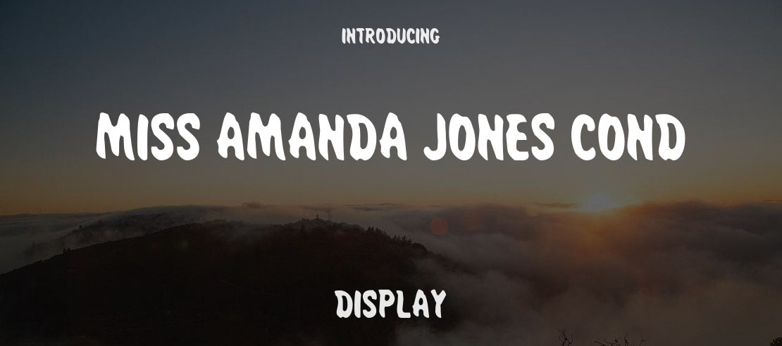 Miss Amanda Jones Cond Font