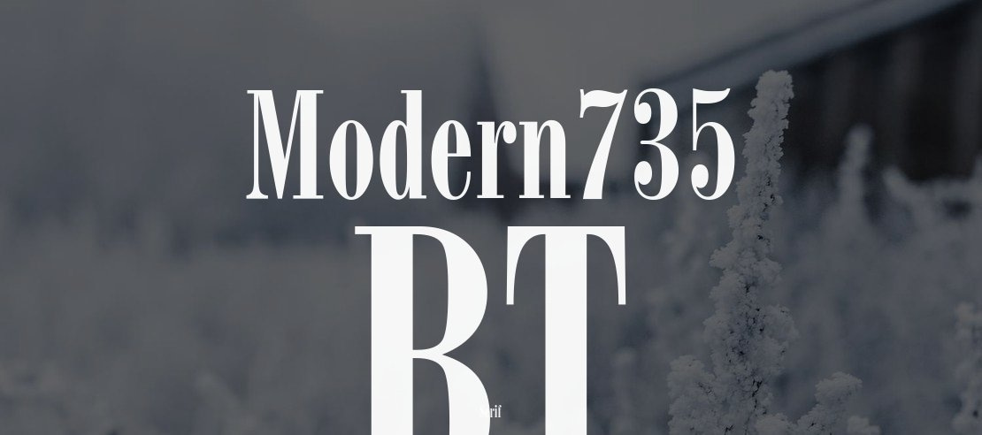 Modern735 BT Font