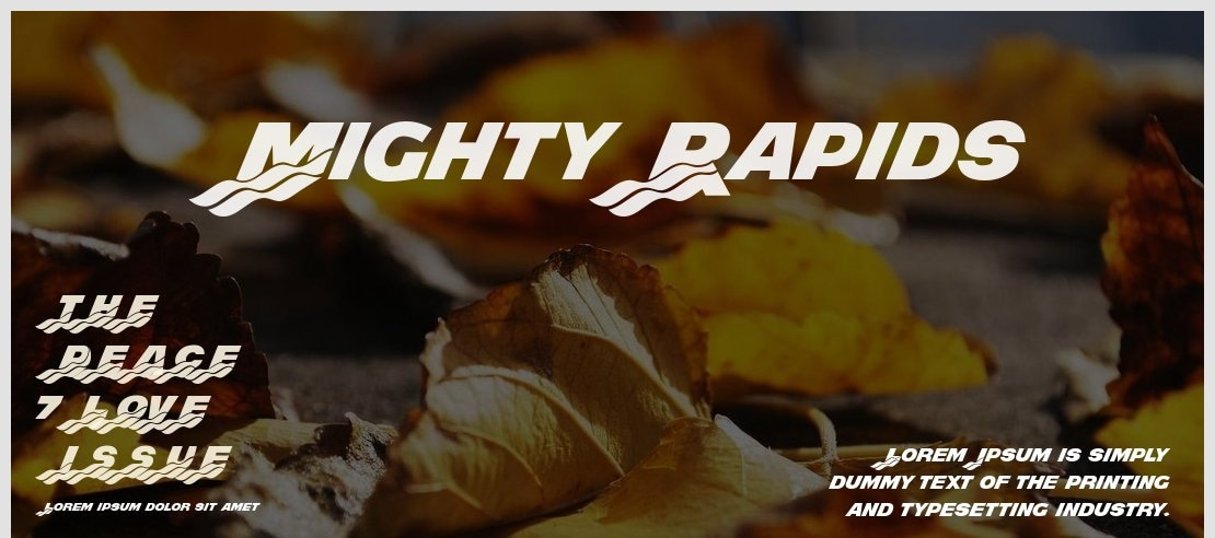 Mighty Rapids Font