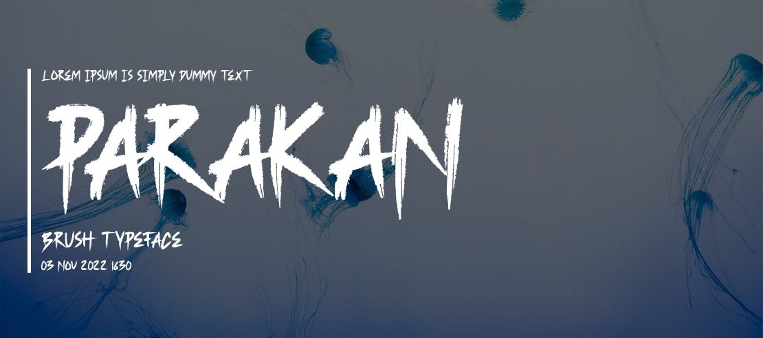 Parakan Brush Font