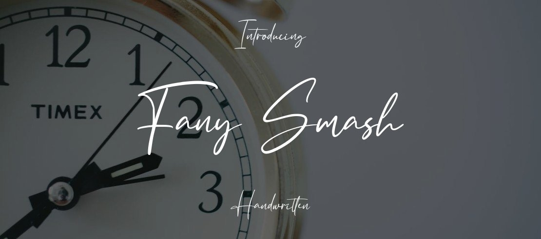 Fany Smash Font