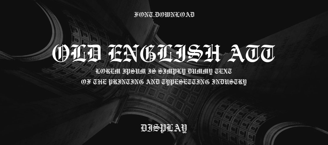 Old English ATT Font