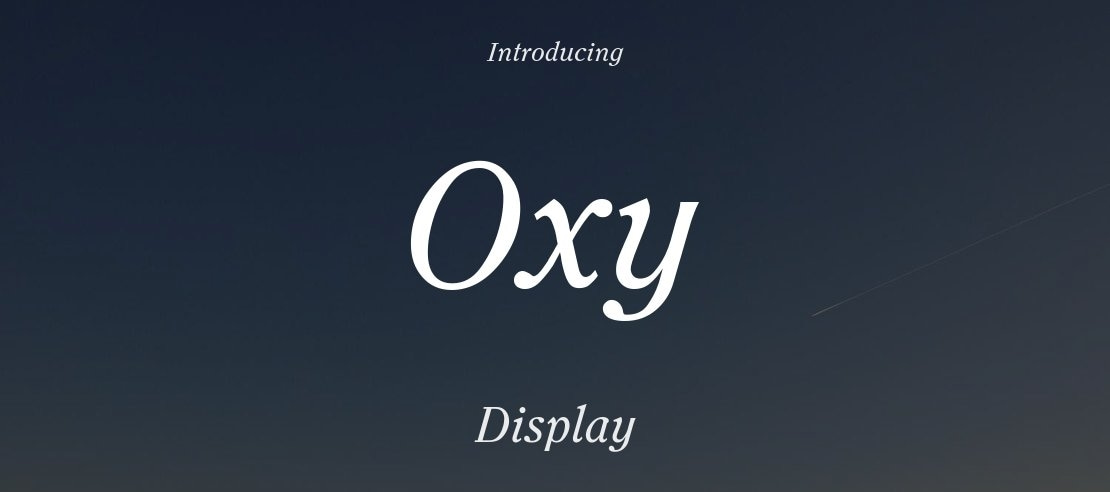 Oxy Font