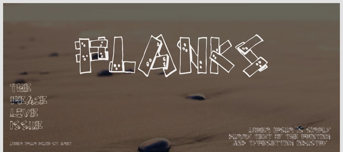 Planks Font