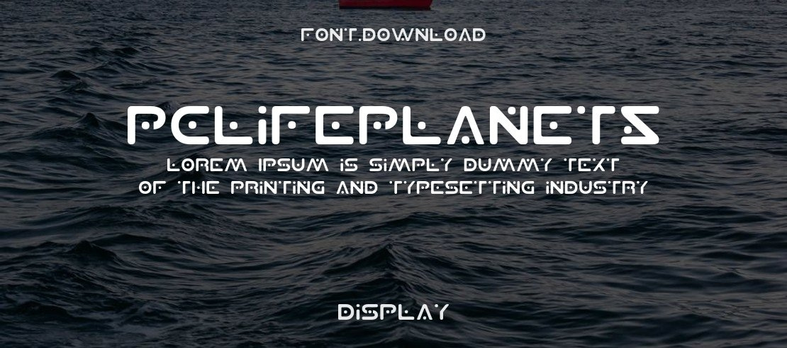 PCLifePlanetS Font