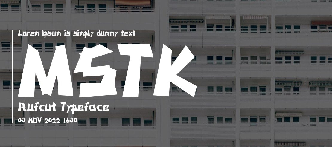 MSTK Rufcut Font