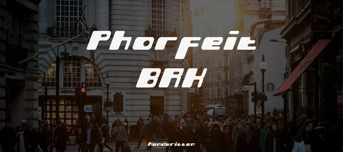 Phorfeit (BRK) Font
