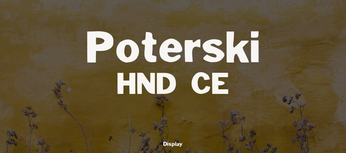 Poterski HND CE Font