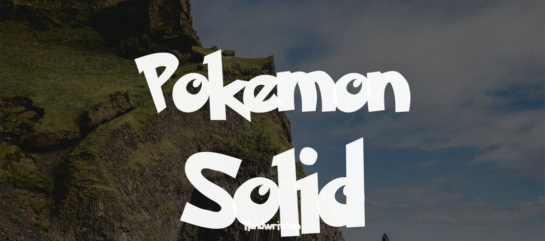 Pokemon Solid Font