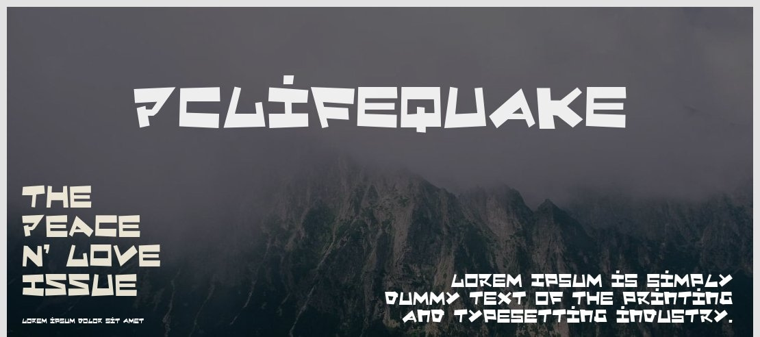 PCLifeQuake Font