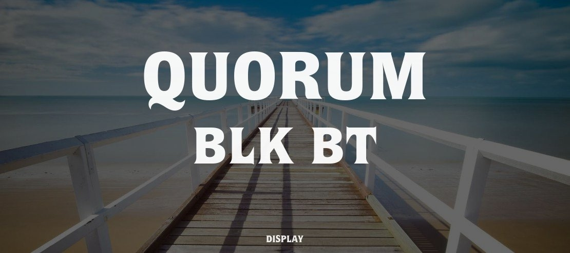 Quorum Blk BT Font